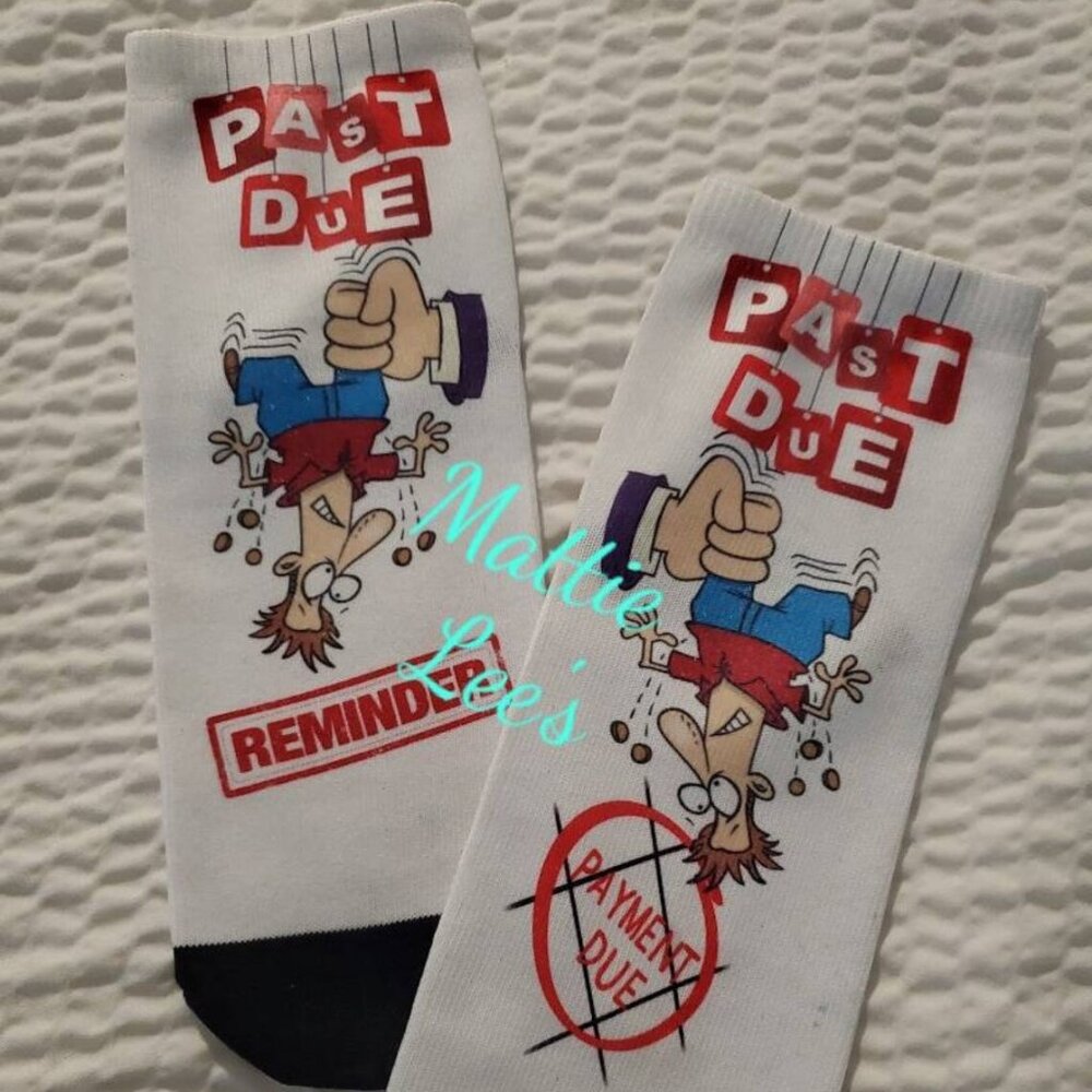 Past Due Bill Collector Ankle Socks